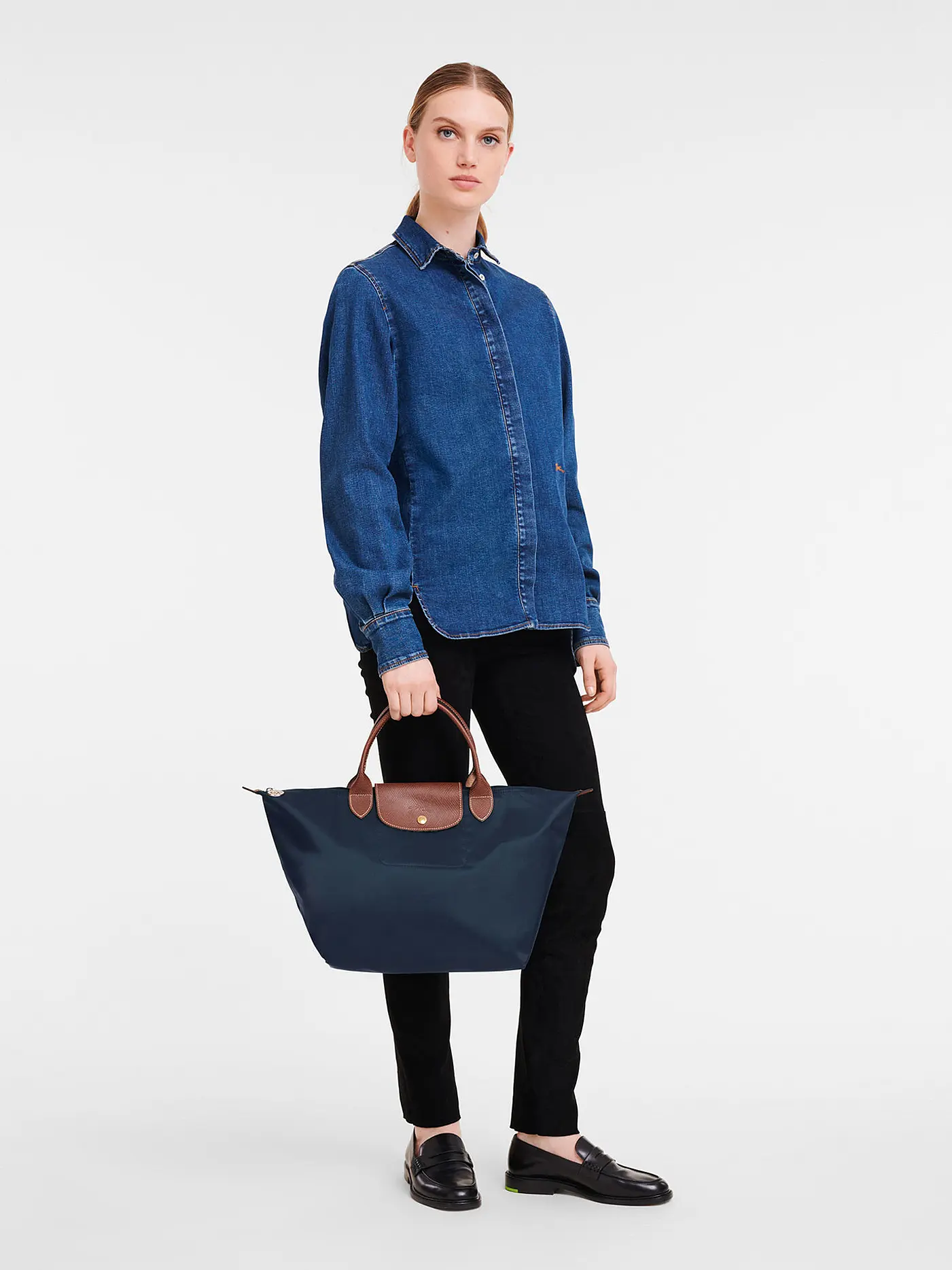 LONGCHAMP | Le Pliage Original Handtasche Medium, Navy | 